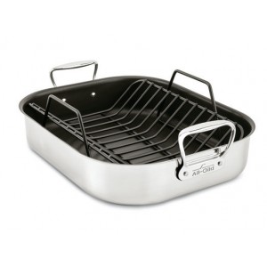 All-Clad Specialty Cookware 13" Non-Stick Large Roaster with Rack AAC2034